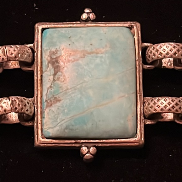 Turquoise & Silver Two Sided Necklace - Picture 11 of 16